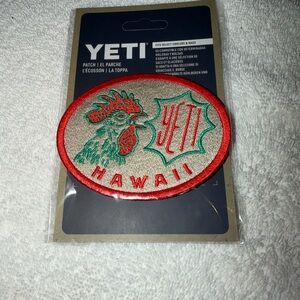 Yeti Red and Green Rooster Patch